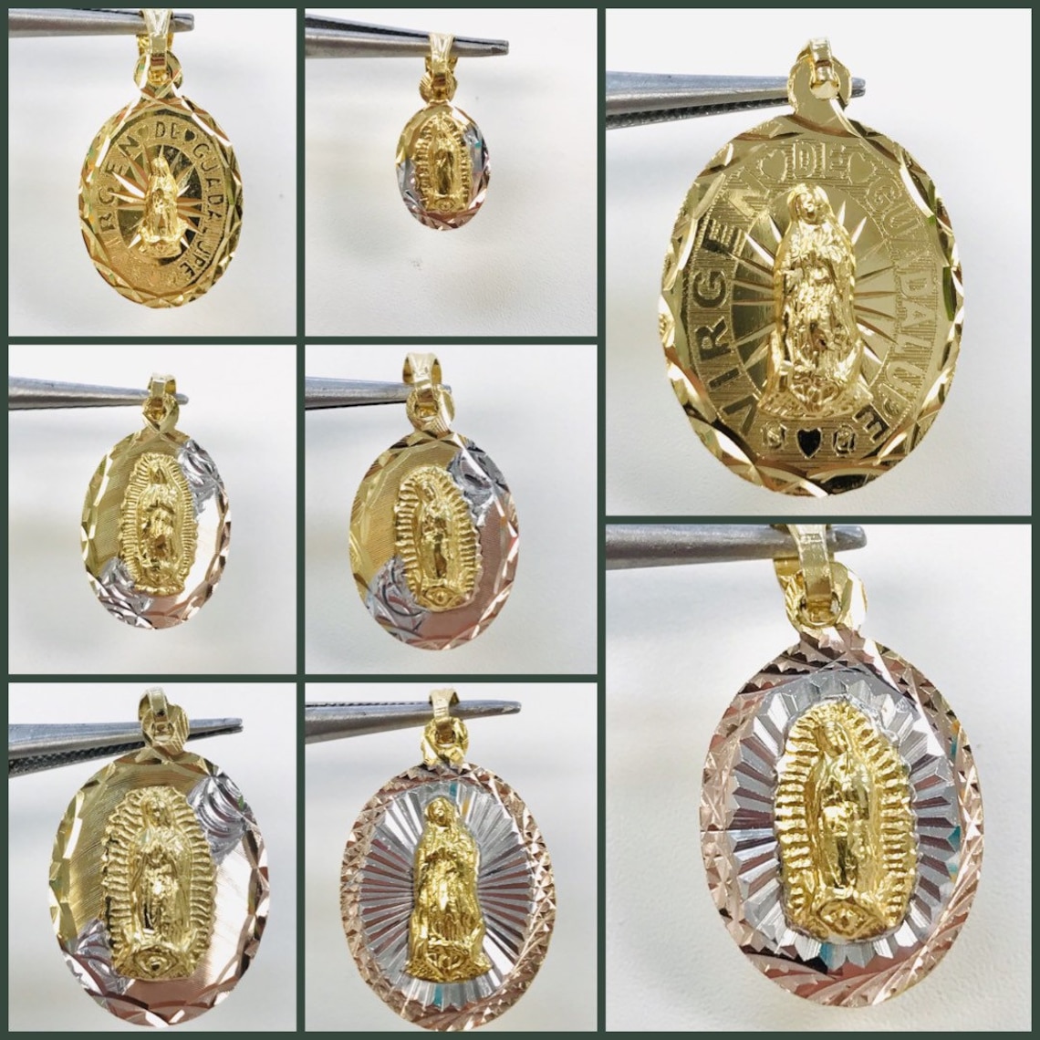 Medallas De Oro De La Virgen De Guadalupe