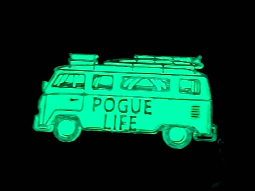 Pogue Life Outer Banks VW Van Glow in the Dark Key Chain Etsy