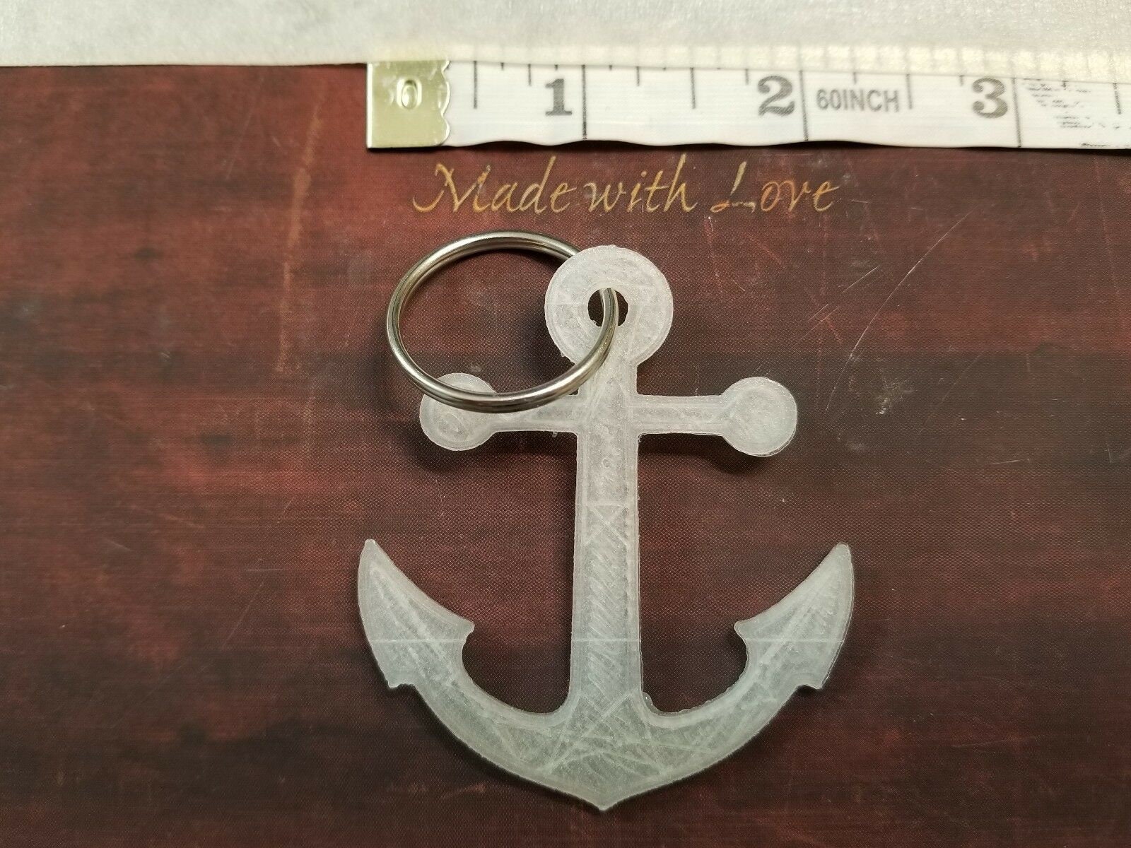小物 US Exclusive Anchor Key Chain Aqua79 Anchor Keychain - Gold 3D Sparkling Charm Rhinestones