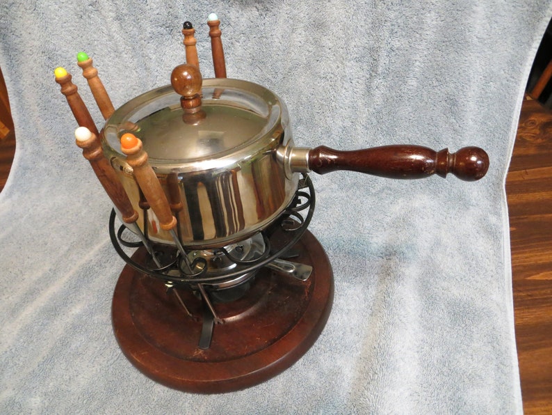 70's Vintage Fondue Set Etsy