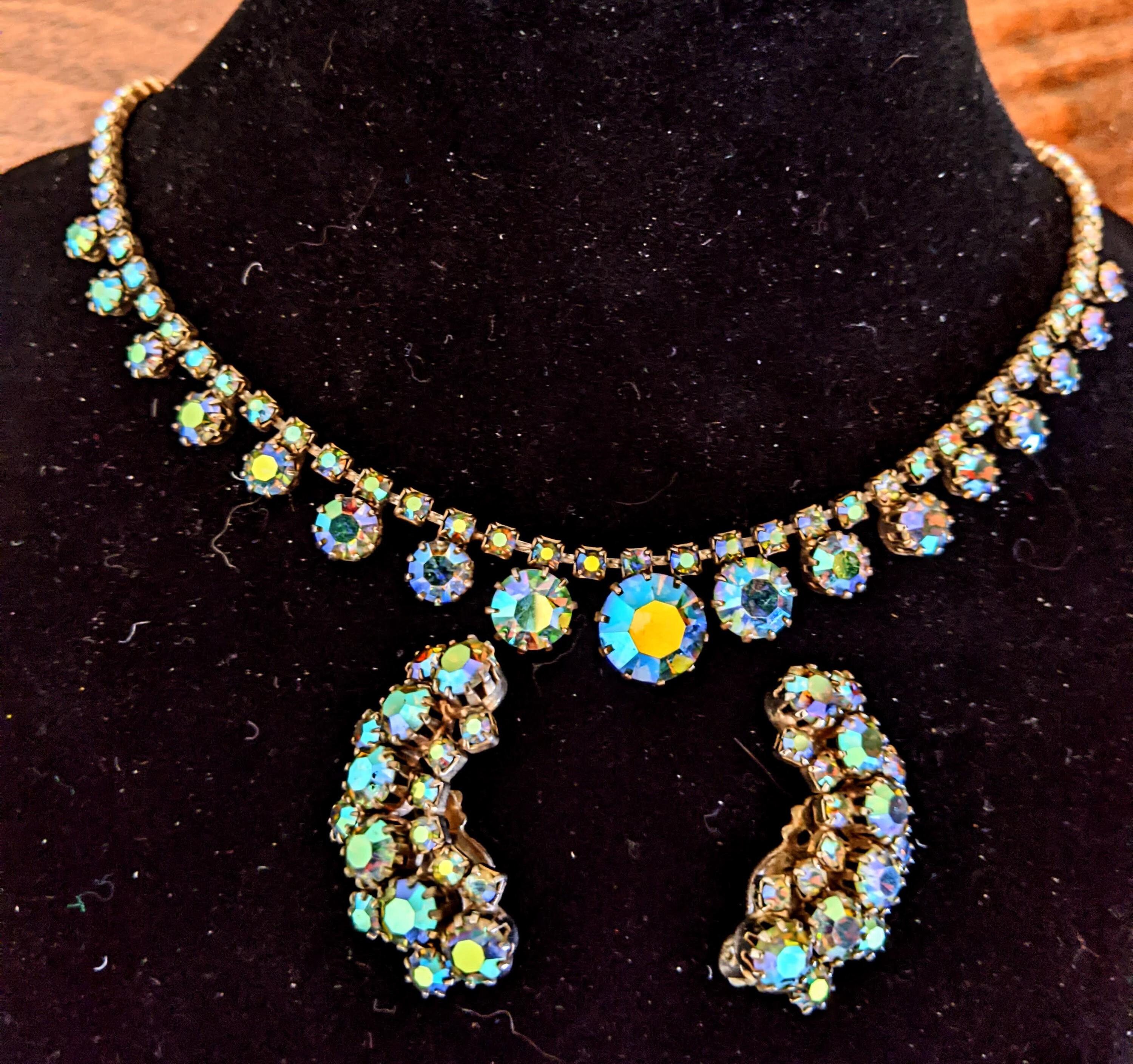 Weiss Aurora Borealis - Etsy