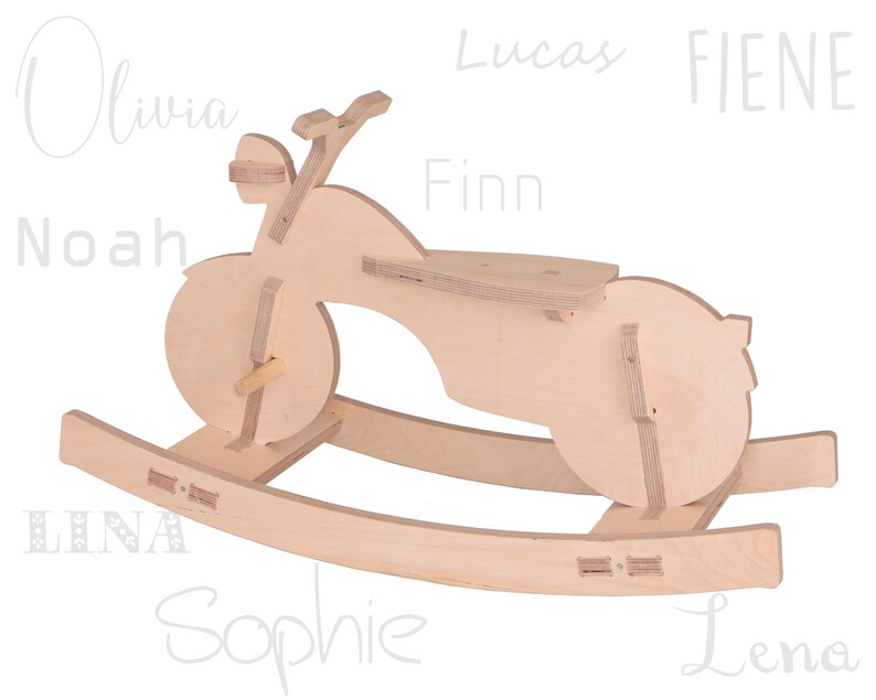 Wooden Rocking Motor - DIY Toy Making Plans (ai, Dxf, Eps, Pdf and Svg ...