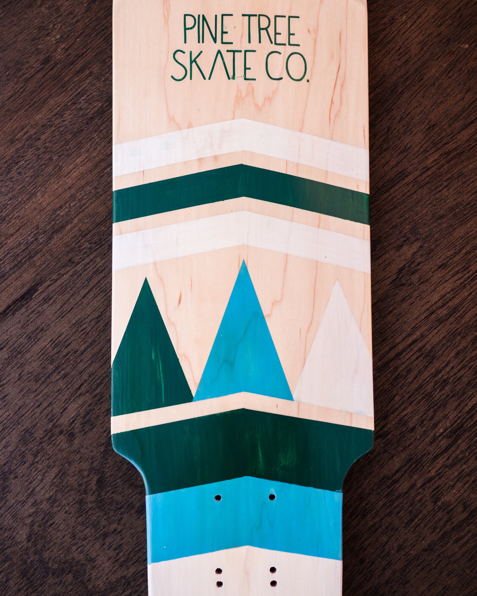 Handmade Skateboard Deck Snow Pines Pine Tree Skate Co. Etsy UK
