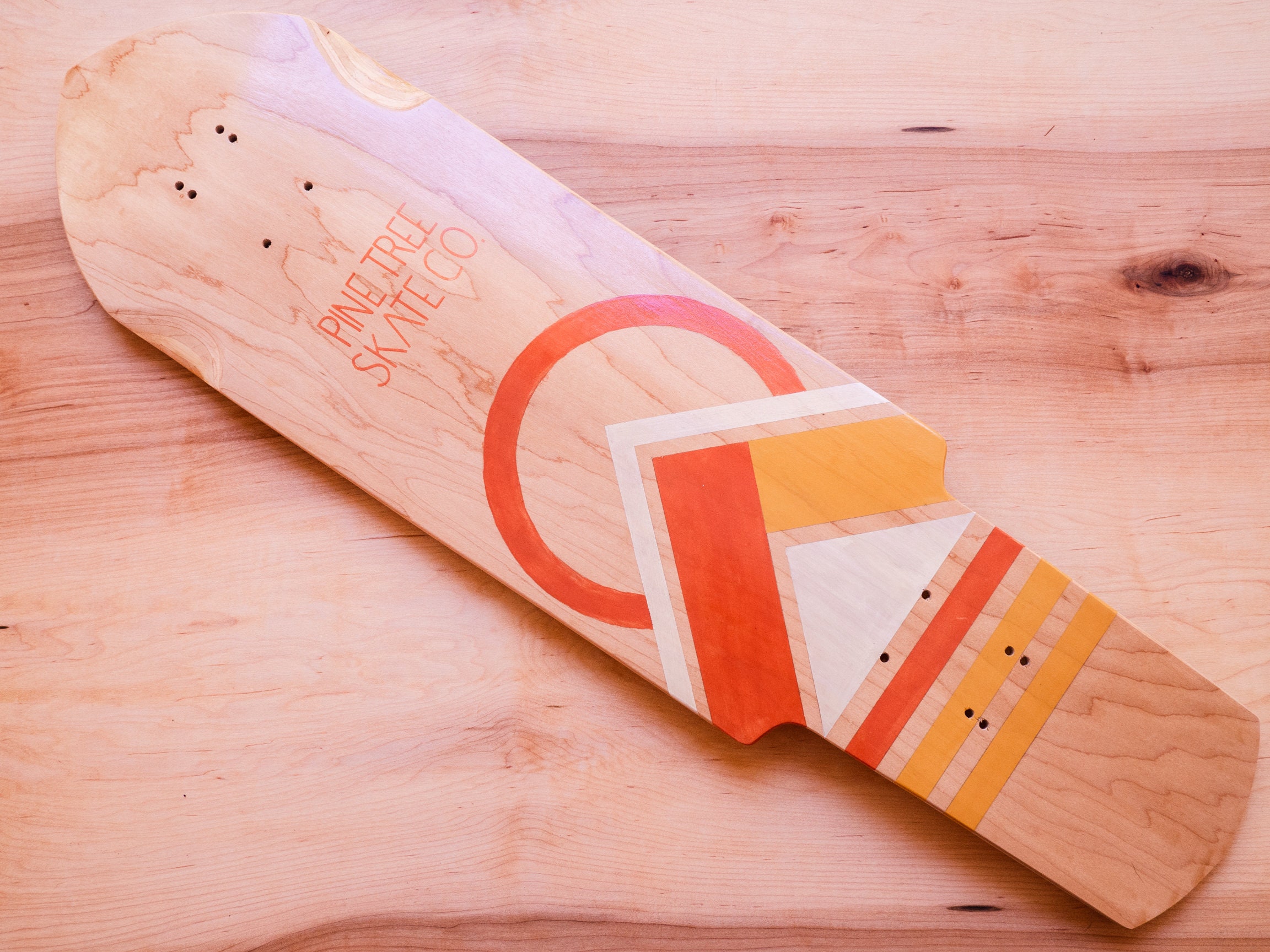 Handmade Skateboard Deck 32 Low Light Pine Tree Etsy