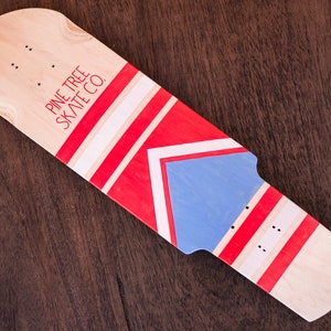 Handmade Skateboard Deck — Peppermint — Pine Tree Skate Co.