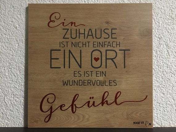 Wooden Board With Saying Hundkatzehome The Very Special Gift