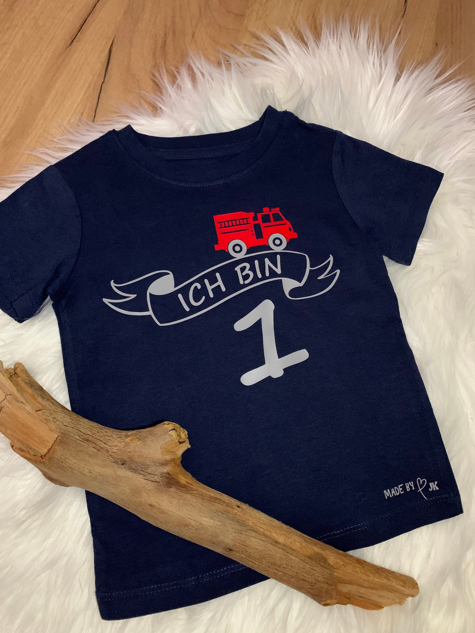 Shirt Geburtstag Geburtstagsshirt für Jungen Feuerwehr 1 2 3 4 5 6