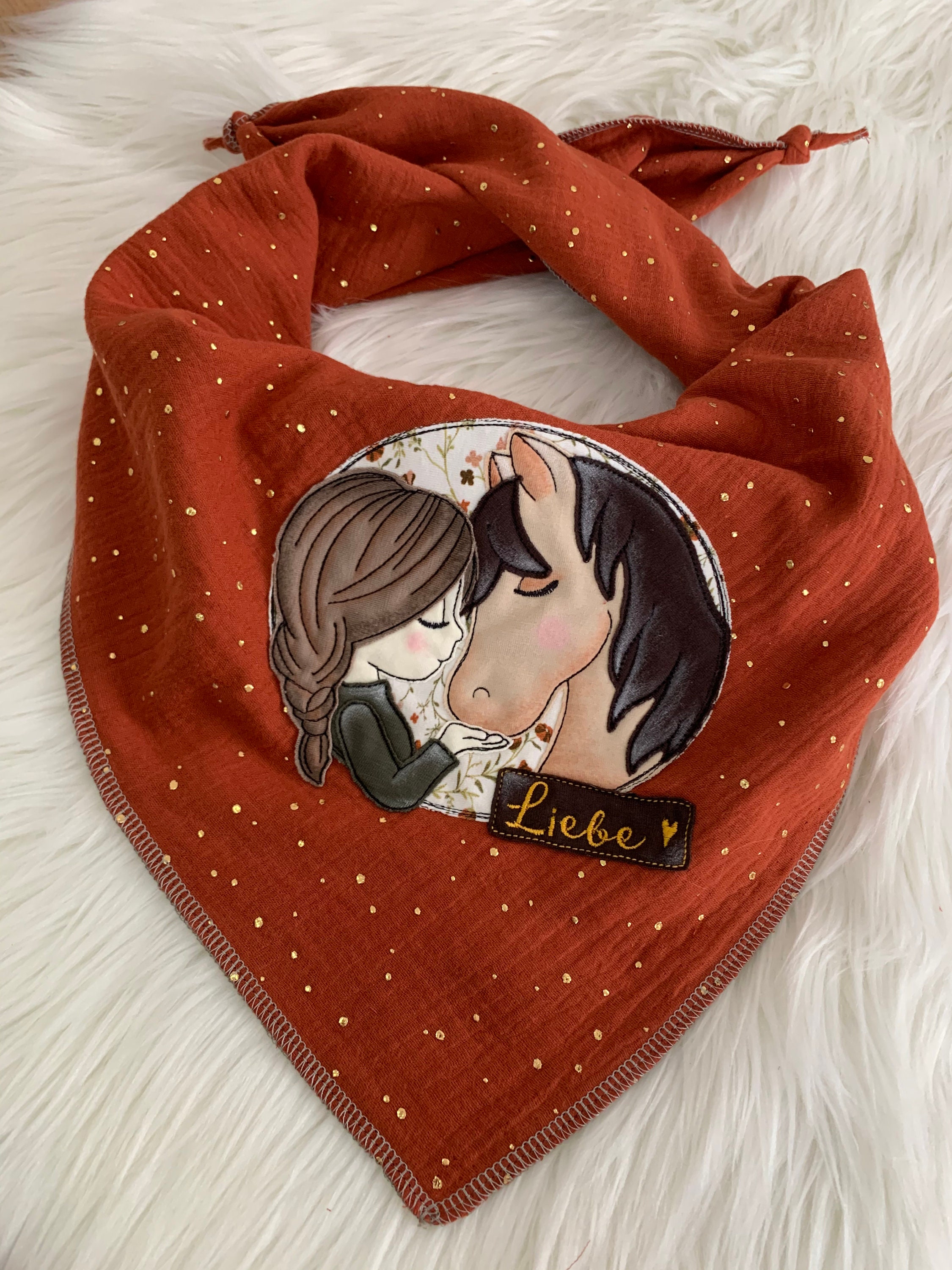 Children's Scarf Triangular Scarf Made of Muslin Etsy UK