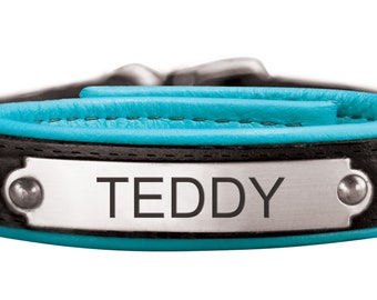 Customized Leather Padded Bracelet - Personalized Engraved Gift Equestrian