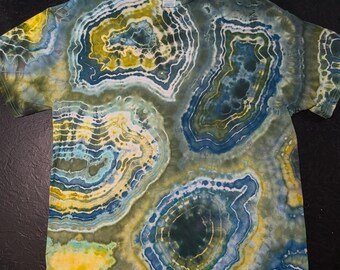 Tie Dye Ice Dye Geode Adult T-Shirt