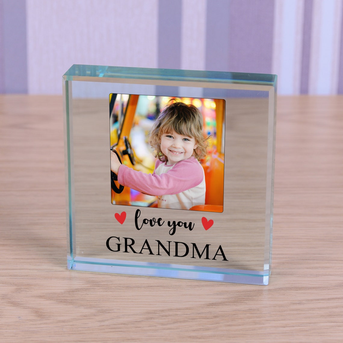 Personalised Glass Photo Gift Photograph Keepsake Glass Etsy