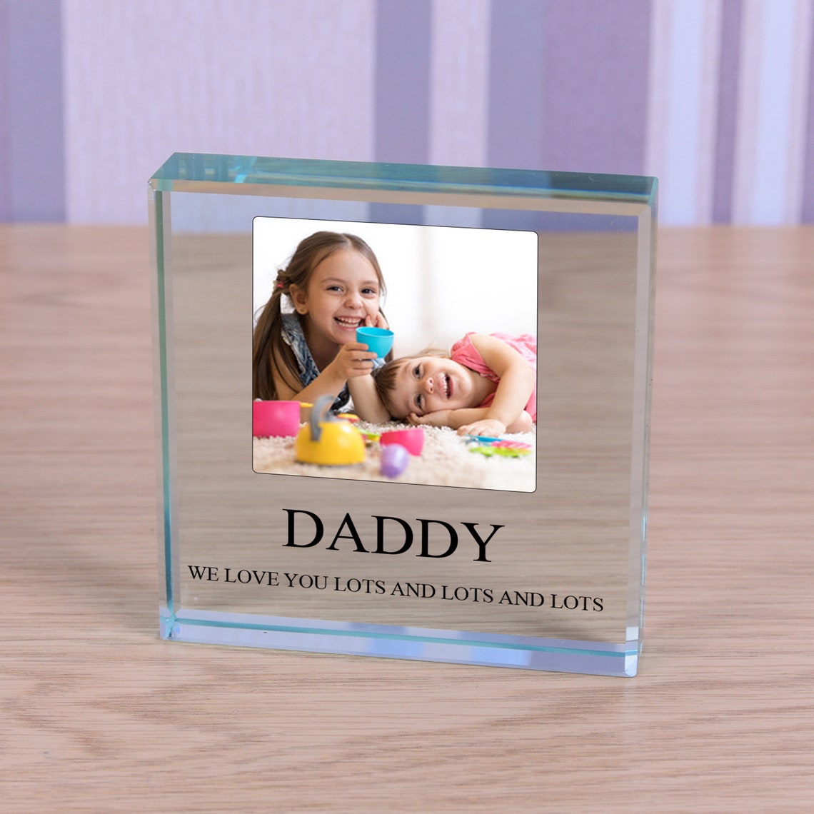 Personalised Glass Photo Gift Photograph Keepsake Glass Etsy