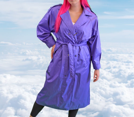 1980s Purple Trench/Rain Coat Vintage