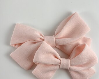 Headband or Clip SWIM BOW Blush Pink Baby Bow