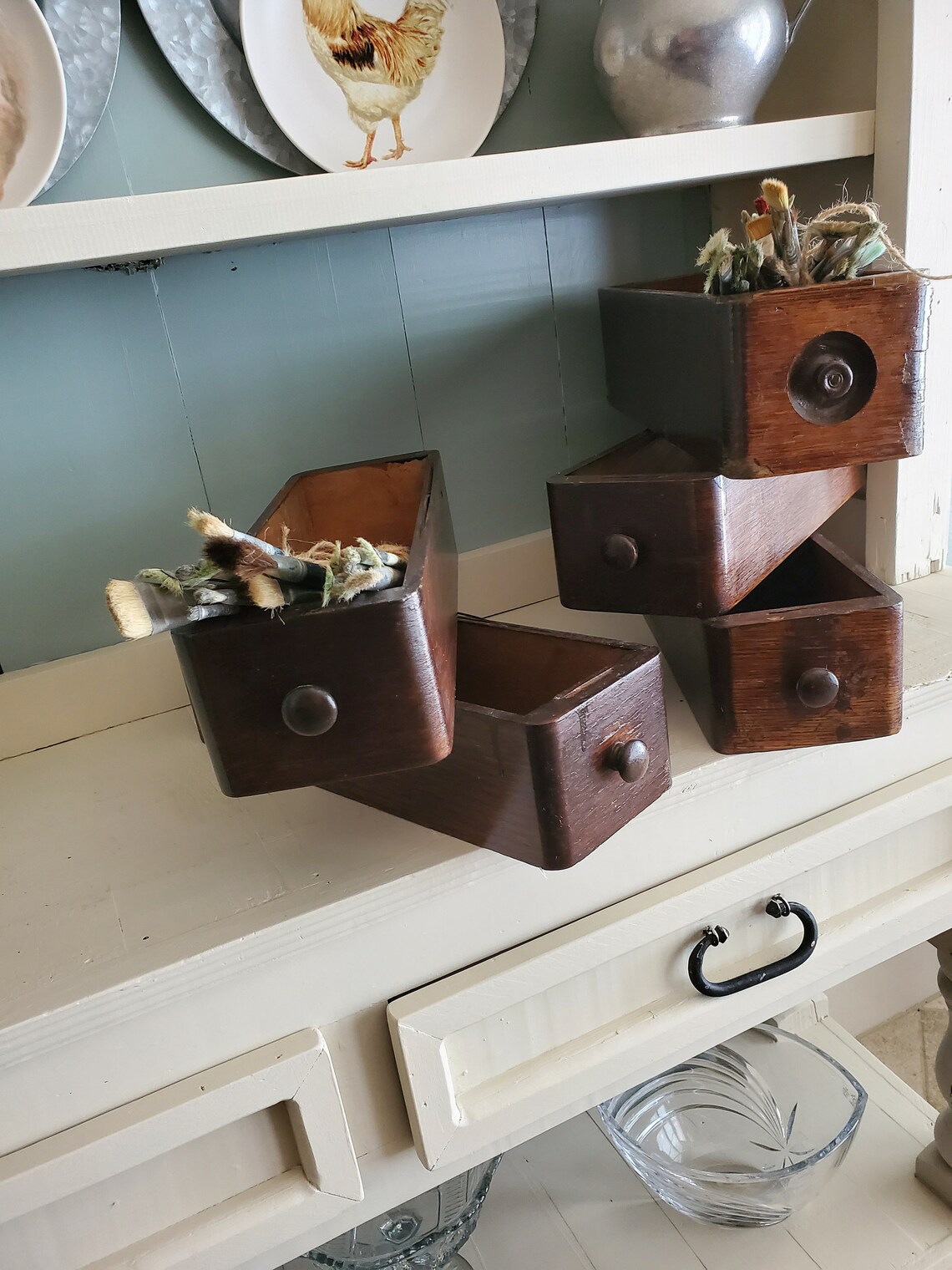 Antique Sewing Machine Drawer 5 different variations Etsy