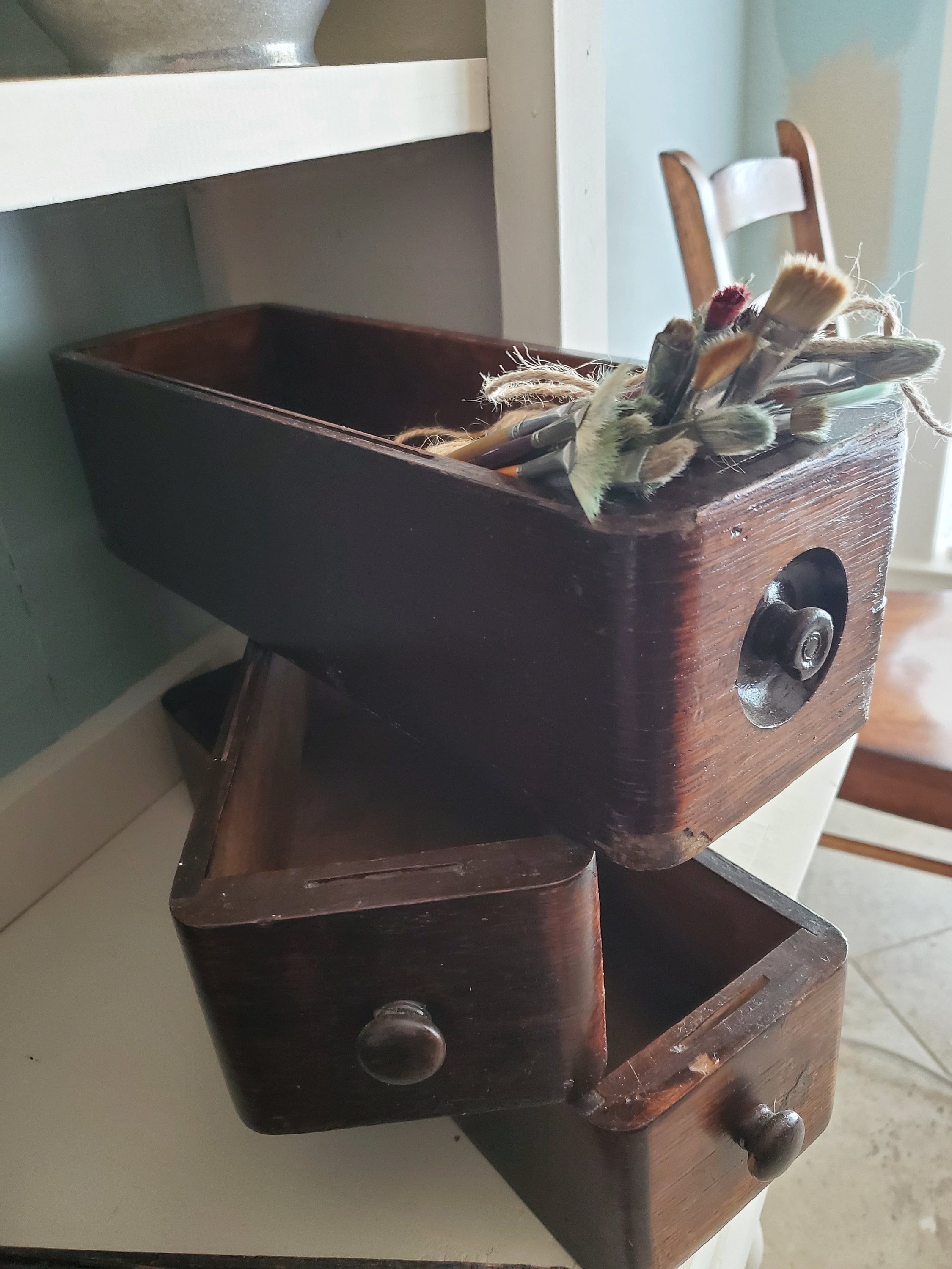 Antique Sewing Machine Drawer 5 different variations Etsy