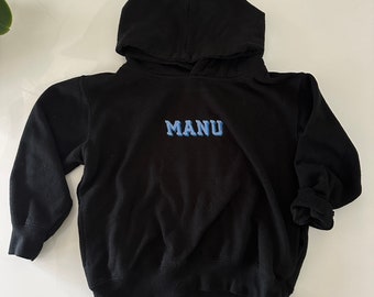 Embroidered Custom Phrase Hoodie, Embroider Good Vibes Only Hoodie, Custom Text Hoodie, Embroider Personalized Hoodie, Custom Embroidery