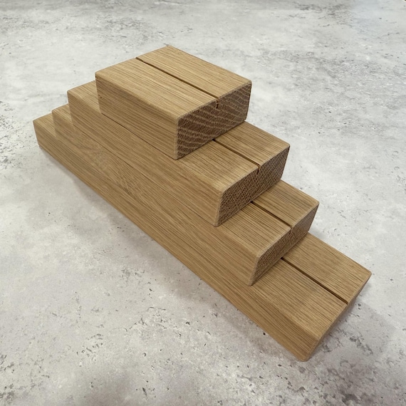 Oak Sign Holders: 1,5mm Wedding Table Number Stands For Card (A6, A5, A4)