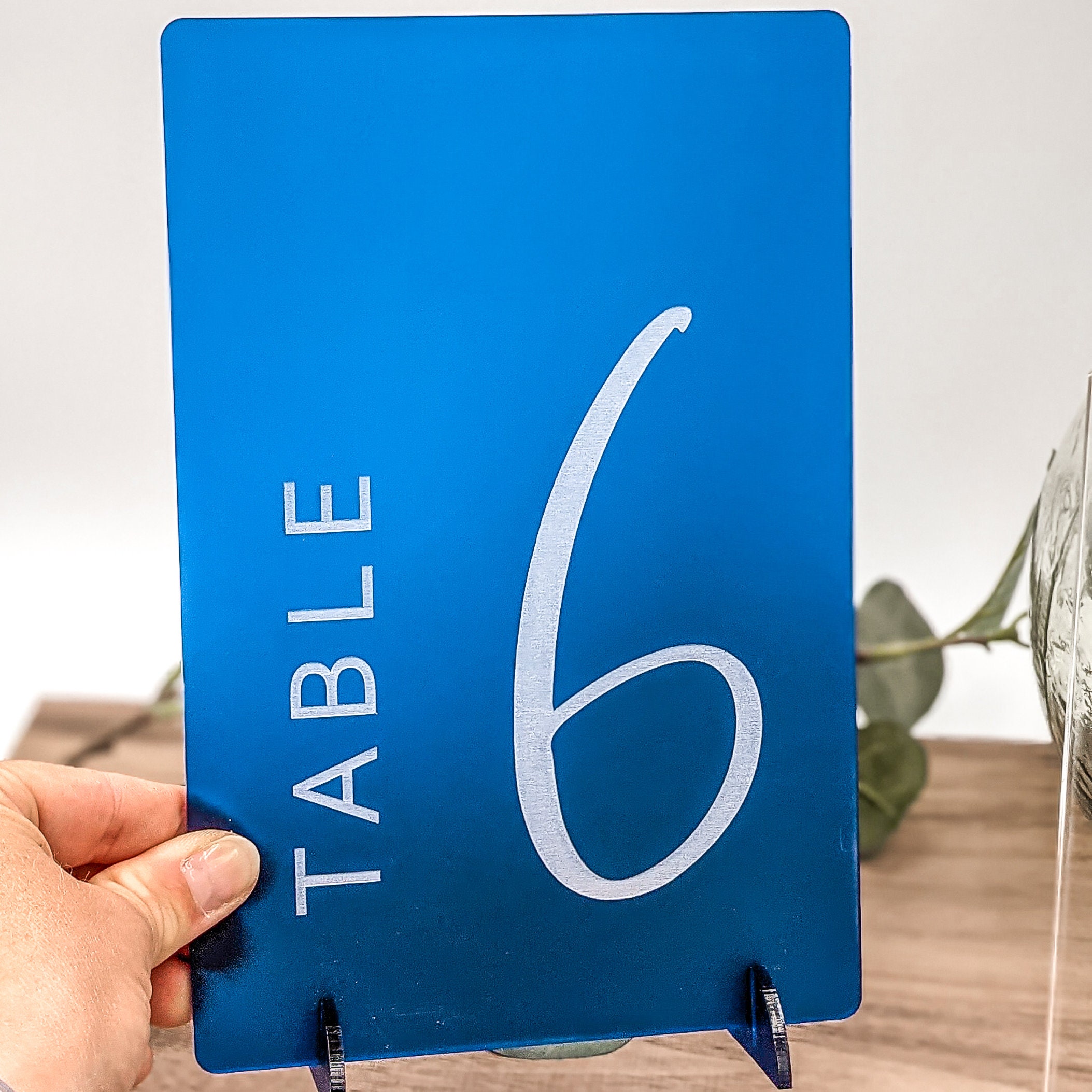 Acrylic Table Number Wedding Table Décor Personalised Table Etsy UK