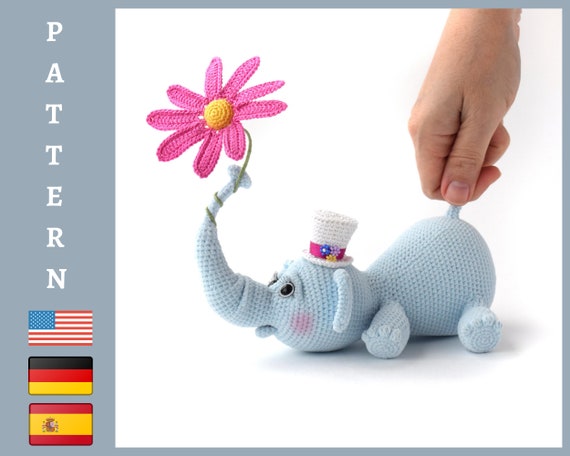 elephant stuffed animal pattern