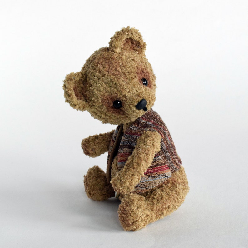 toy bear as a gift brown bear Knitted Bear soft toy teddy bear bear small toy for baby,vintage bear,toy for interior,kind toy