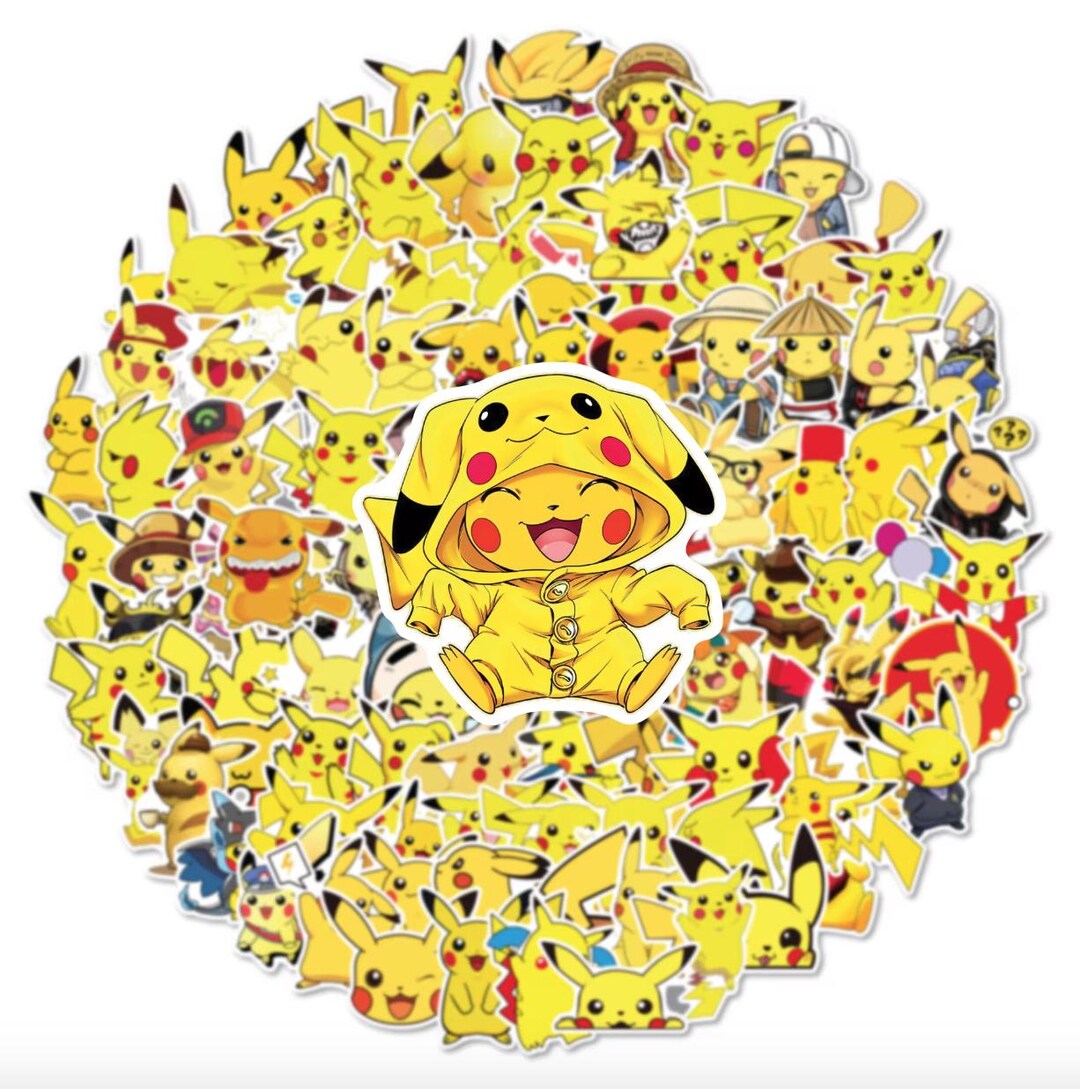 Pikachu Pokemon Stickers Bundle Fun Cute Pokemon Stickers Great For Pikachu Pokemon Stickers Bundle Fun Cute Pokemon Stickers Great For