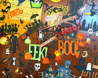 Halloween Mega-Variety Pack of 88 Cardstock Embellishments
