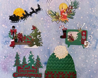 Christmas Embellishment Clusters - 6