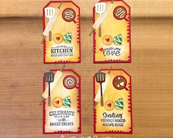 4 Christmas Baked Goods Gift Tags