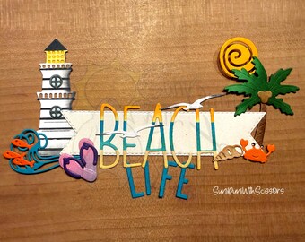 Beach Life - large embellishment cluster