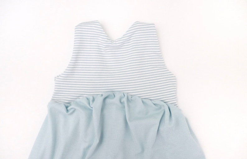 Blue Bamboo Bird Romper