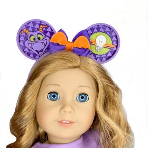 Mickey Ears for 18" doll, Figment Theme, Headband Fits most 18" dolls such as American Girl, 3D Printed,  Doll Accessory