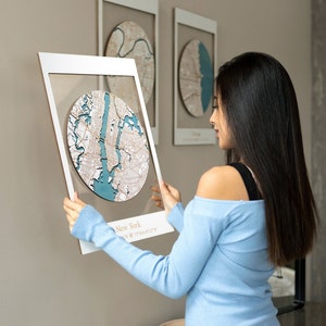 Individuelle Stadt Karte, Holzgravur, Jede Stadt Karte Holz Wand Kunst, Personalisierte Paare Reisekarte, 3 Stadt Karten, Wohnkultur, Neues Zuhause Geschenk
