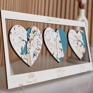 Wo alles begann, Landkarte Wandkunst, Fern Beziehung Geschenke, individuelle Stadt Karte, Geschenk zum 5