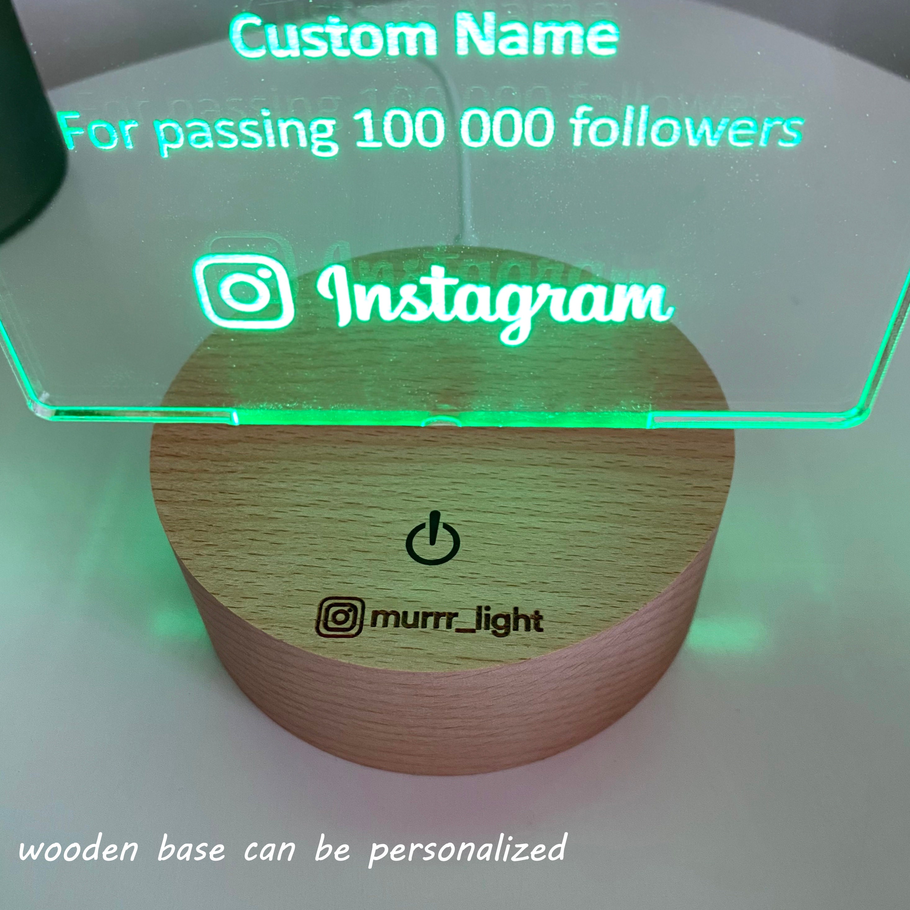 Social Media Icons Twitch Twitch Logo Custom Awards Desk | Etsy