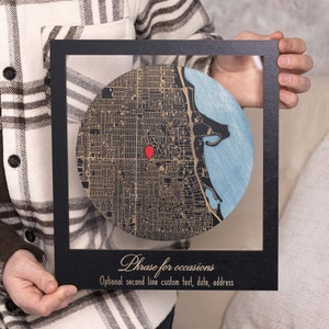 Einweihungsparty Geschenke für Paare, Benutzerdefinierte Stadt Holz Karte Wandkunst, wo alles begann, Paare Reisekarte, Valentinstag Geschenk, Wohnung Dekor