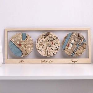 Verlobungsgeschenke für Paare, Verlobte Verheiratete Holz Karte Wandkunst, Hallo werde ich Karte, Verlobungs Karte, Valentinstag Geschenke
