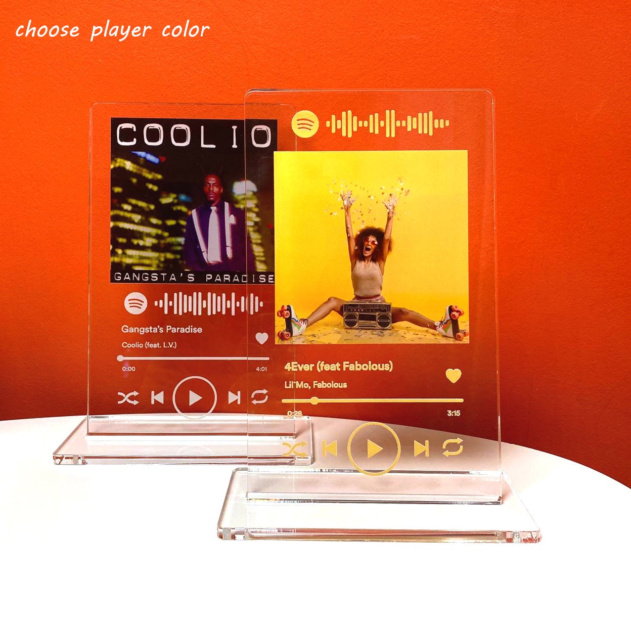 Freestanding Spotify Plaque Spotify Music Plaque with Spotify Etsy