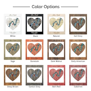 Wedding Story Map, Three Location Wood Art for Couple Gift image 13