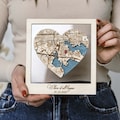 Where It All Began Couples Travel Map, Location Wooden Framed Wall Art, Custom Wedding Anniversary Gifts for Couple, Valentine's Day Gifts product logo