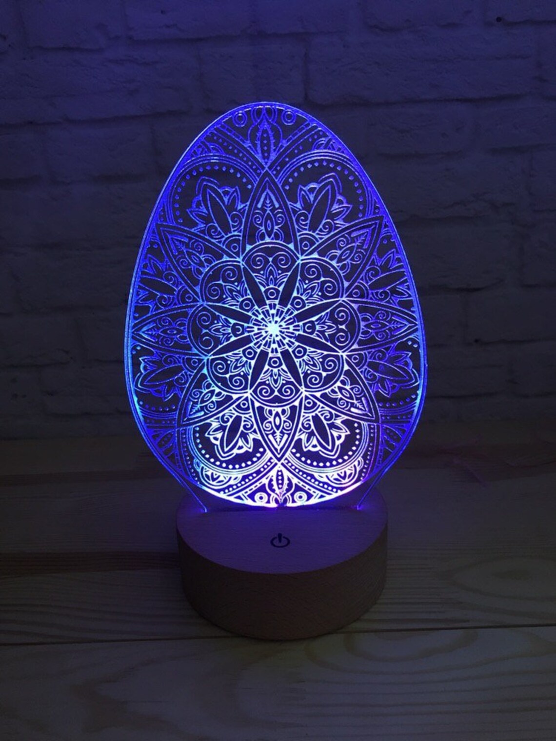 Decorative Egg Table Lamp LED Egg shade oriental ornament Etsy