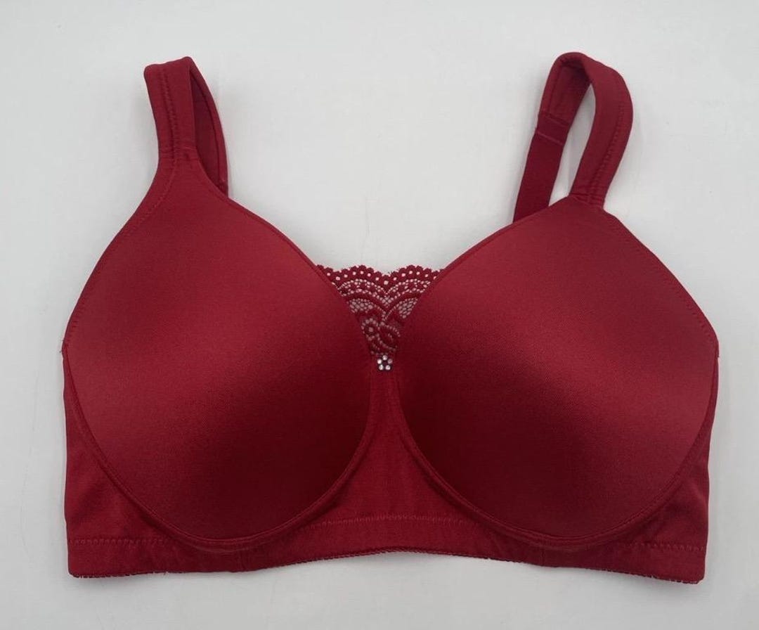 Jodee Wire Free Mastectomy Bra Seamless Molded Smooth Bra Style 814 Red ...
