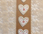 Scandi Wooden Love Heart Buttons