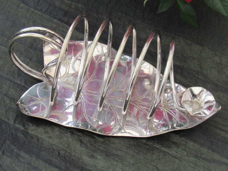 Henry Wilkinson Silver Plated Tableware Ornate Silver Plated Toast Rack