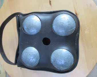 52W Petanque Boules Set for Bocce Ball 4 Steel Tossing Balls Case Canada.