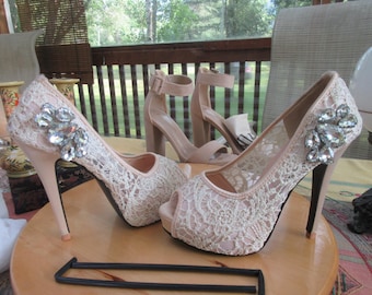 wedding shoes or order with jewel size 38 used