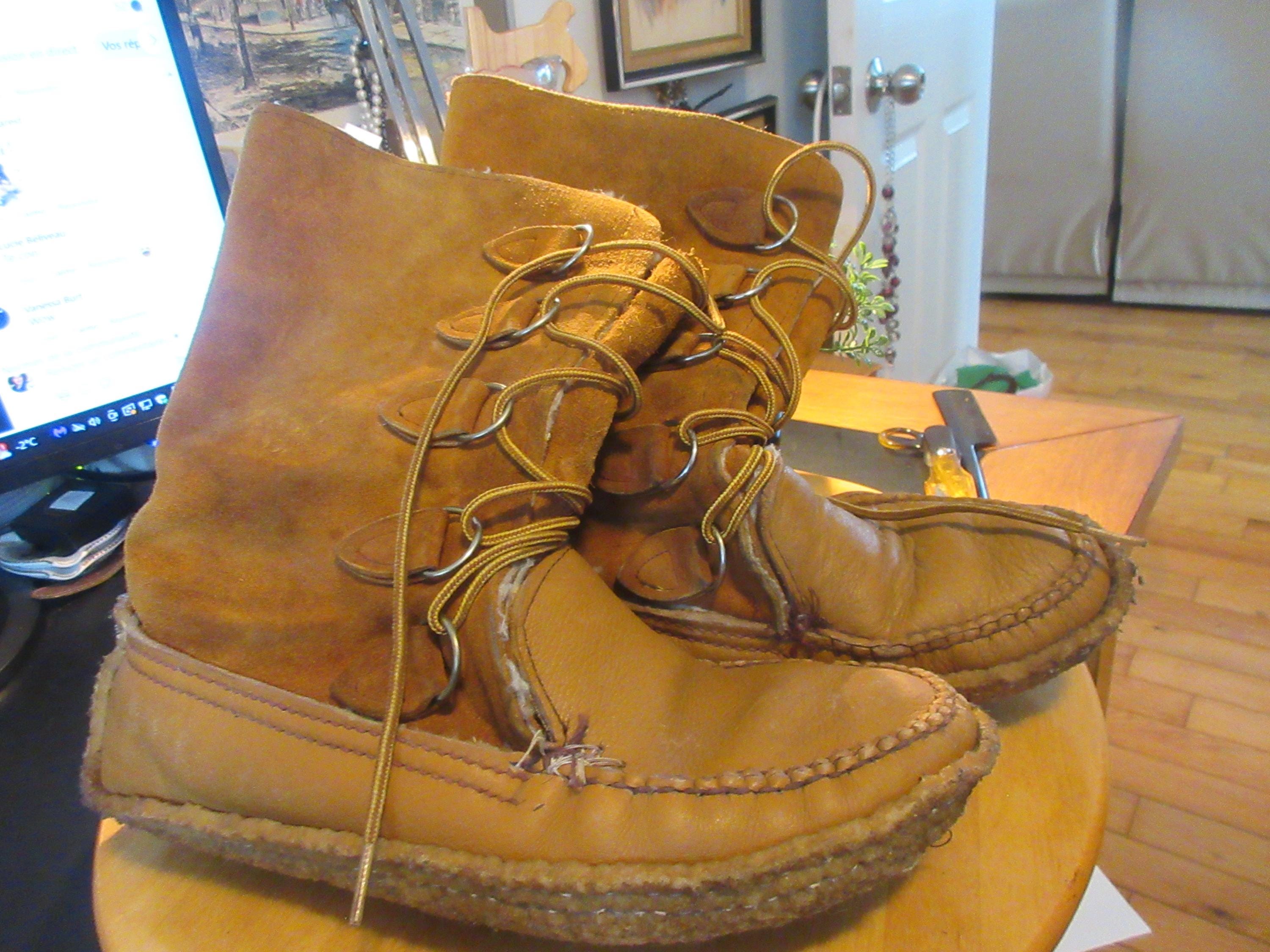 Leather Moccasins Mukluk Hunting Boots Mukluks Mens Leather