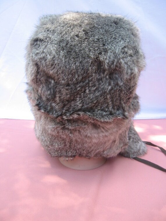 A20 fit size 23" in or 59cm rabbit fur hat gray &… - image 5