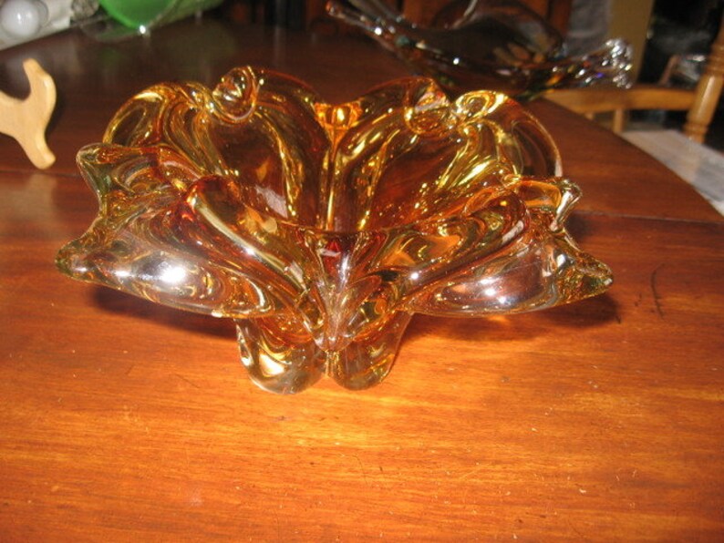 S15 Hand Blown Glass Blown Art Vase Signed Chalet Canada Etsy Canada