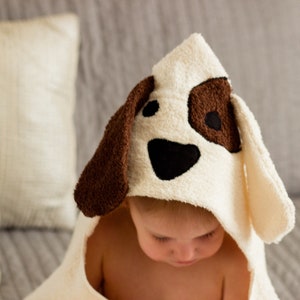 Dog Hooded Bath Towel, Bath Towel, Dog Hooded Towel, Hooded Towel